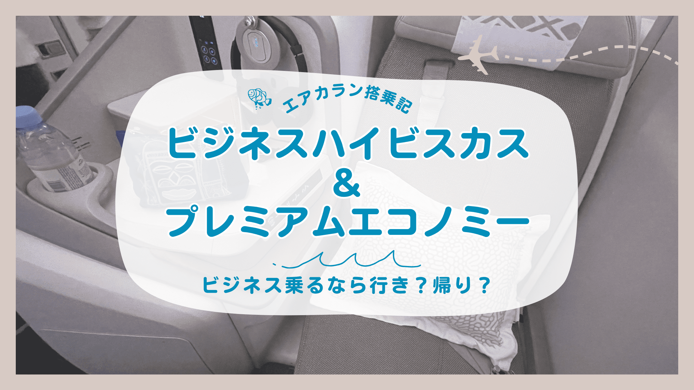 エアカラン搭乗記】ビジネス乗るなら行き？帰り？ビジネス＆プレエコ